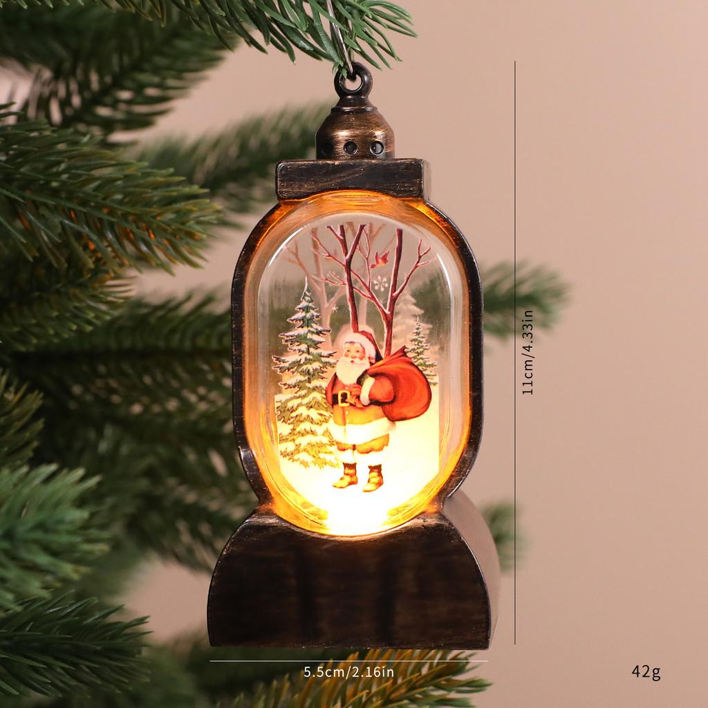 

Винтажный Рождественский Ночник-Украшение С Ретро-Фигуркой Санты Золотого Цвета Для Праздничного Домашнего Декора Elder