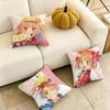 SShugo CChara Anime Pillow Case Square DoubleSided Sofa Cushion Cover Bedroom Bedside Pillow Gift