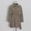 2025 Korean Women's Fashion: Irregular Solid Color Lapel Shirt + Short Skirt Suit