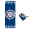 1.5mm Ultra-thin Suede Printed Natural Rubber Yoga Mat Wear-resistant Portable Foldable Professional Anti-slip Fitness Yoga Mat