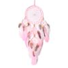Pink Dreamcatcher Wind Chime Pendant for Women's Gift Hanging Decoration Wind Chime Interior Decoration Indian Dreamcatcher