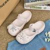 New ballet hole women's shoes wear eva summer sandals bag head wear sandals non-slip belt drill explosion