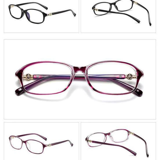 1 Pair Anti Blue Light Computer Glasses Without Degree Blue Light Blocking PC Frame UV Protection Office Eyeglasses Eyewear