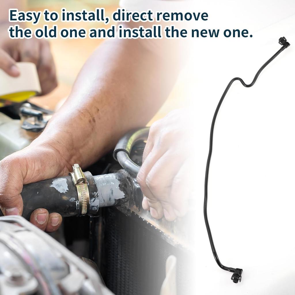 Radiator Hose for Land Rover Discovery 2017-2020 for Land Rover Range Rover Good Sealing No.LR077702/LR081659/LR034648 Upper Vent Reservoir Hose