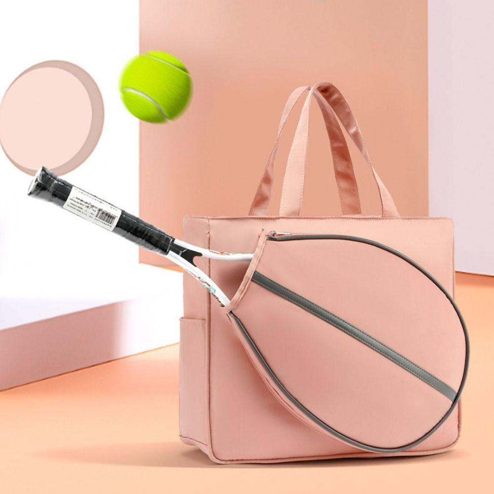 

Сумка для бадминтона с защитой от царапин, большой емкости, сумка для теннисной ракетки, наплечная сумка для пиклбола