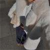 Winter warm imitation fur coat white suit collar fur coat fashion temperament fox fur coat women