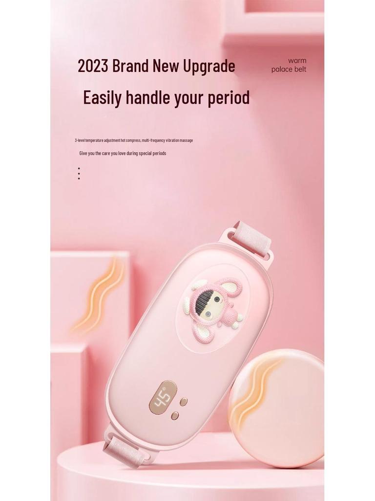 USB-uppvärmningsbälte för kvinnor för lindring av mensvärk