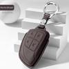 Key Fob Cover with Keychain Leather Full Protection Key Shell Case for Buick Envision Plus Car Keys