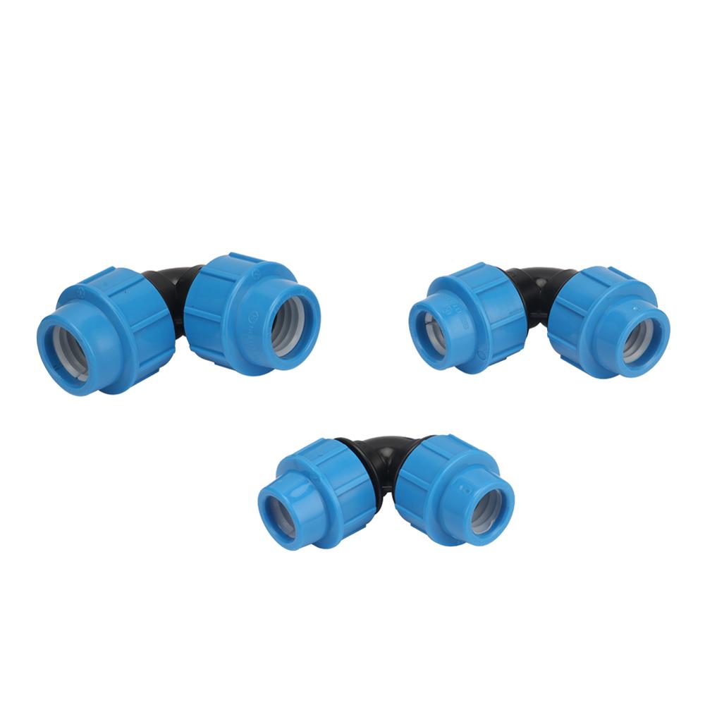 1/20/25/32mm PVC PE Tube Water Splitter Elbow Connector for Garden Farm Irrigation Pipe Hose Joint 1Pc