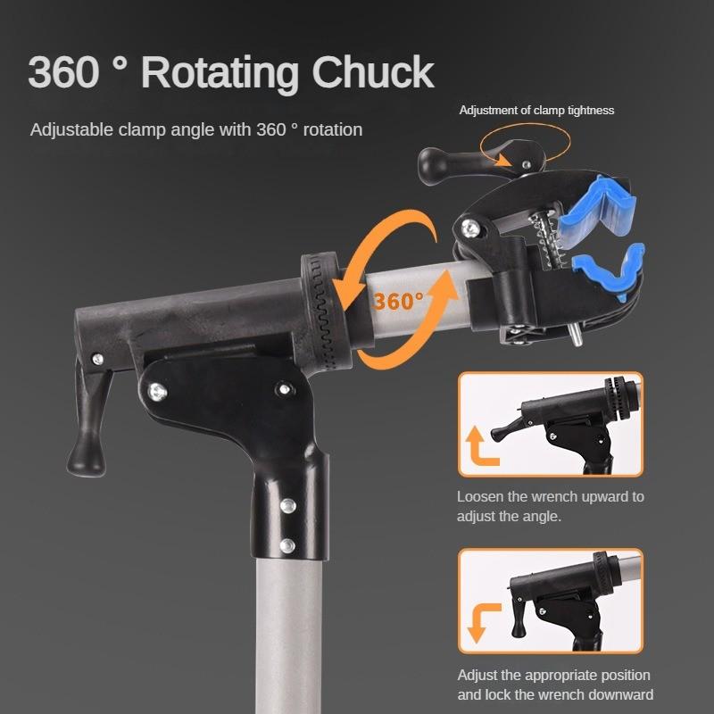 Display Rack Foldable Bicycle Repair Frame Aluminum Alloy Mountain Bike Repair Workbench Household Repair Tool