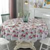 Pvc Lace Tablecloth Waterproof Oil-Proof Round Table Cloth Printed Home Dining Table Cover For Wedding Party Decor