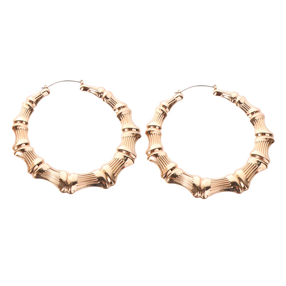European-American Large Round Hoops Retro Design Statement Circle Earrings  Trendy Jewelry