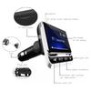 Upgrade Car Audio Bluetooth FM Transmitter w/ Hand Free Calling Wireless Music Streaming via Bluetooth/TF Card Clear LCD Display