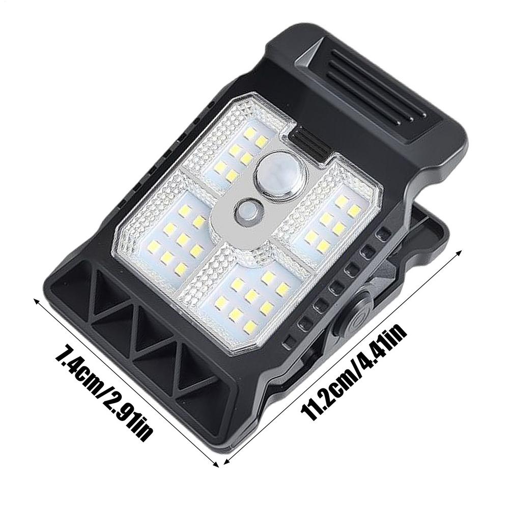 Clip On Solar Motion Lights Motion Sensor Solar Lights Clip On Waterproof Security Lighting for Gate Patio Deck Backyard Camping