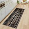 Wood Pattern Anti-Slip Kitchen Mat Absorbent Floor Rug for Bedroom Living Room Hallway Balcony Entrance Doormat