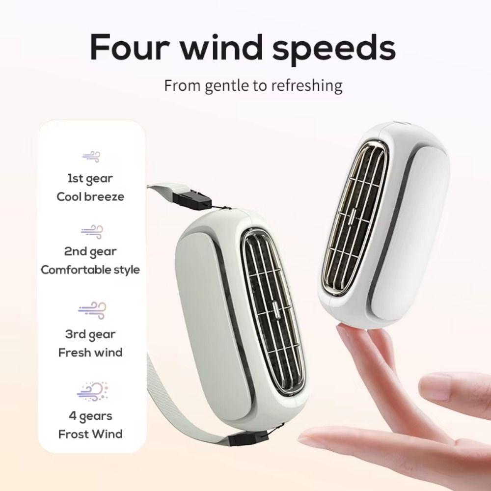Low Noise Handheld Mini Fan 3 In 1 Desktop Electric Blower Hanging Neck Fan Outdoor