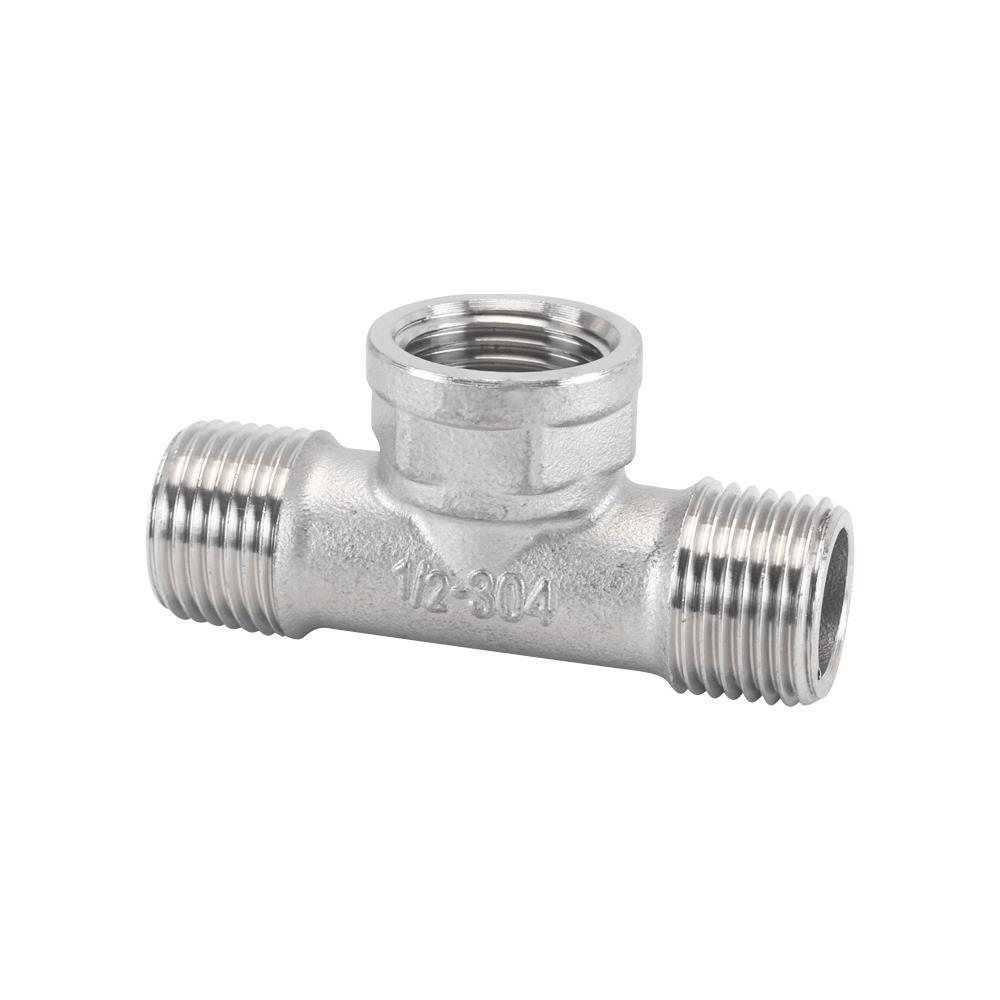 DN15 Tee Diverter: Copper/Stainless Steel, Internal/External Thread, One-In-Two-Out Water Pipe Connector