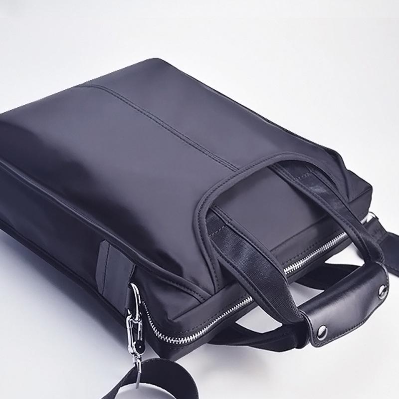 Men's Oxford Cloth Business Crossbody Briefcase - Vertical Style Handbag