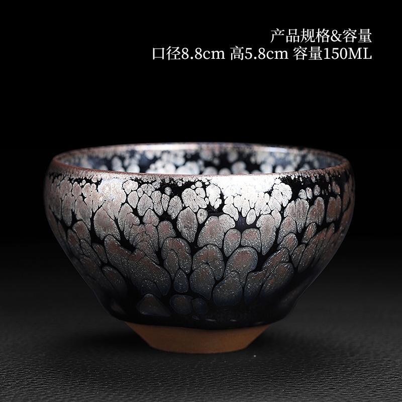 1PC Jianzhan Tea Cup Kung Fu Cup Oil Dropping Cup Master Cups Ceramic Tea Bowl Kung Fu