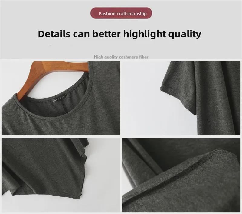 Women's Summer Loose Modal Cotton Irregular Hem T-Shirt