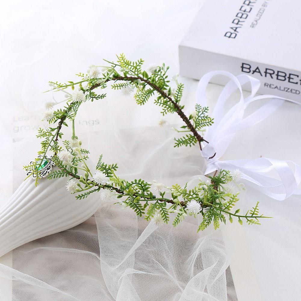 Cosplay Costume Fairy Flower Leaf Crowns Halloween Elf Headpiece for Women Girls
