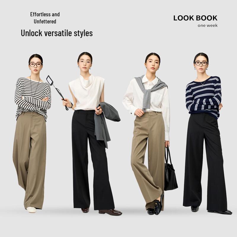 YERAD Women's Loose Lyocell Blend Wide-Leg Pants