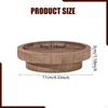 Round Wooden Serving Tray Candle Holder Centerpiece for Kitchen Home Counter