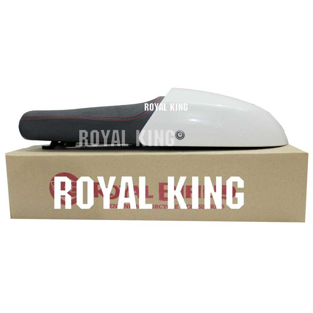 Royal Enfield "GT & Interceptor 650 Premium Touring Dual Seat & White Cowl"