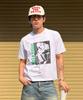 AMOU Trouble Half T-Shirts White