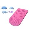 Kitchen DIY Fondant Chocolate Fondant Dry Pez Fish Modeling Mold Marine Animal Silicone Mold