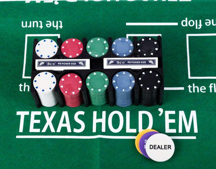 Complete Poker Set - Engelhart - Metal Box - 200 Chips - 2 Decks of Cards - Accessories Included