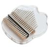 17 Tasten Kalimba Set Transparentes Acryl Edelstahl Tragbar Ergonomie Daumenklavier für Kinder