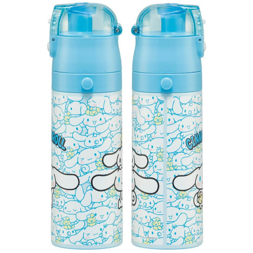 Skater Children's Stainless Steel Water Bottle Direct Drinking 470ml Cinnamoroll Ushiro Shiro Sanrio Child-friendly Lightweight Type Cold Storage Wate