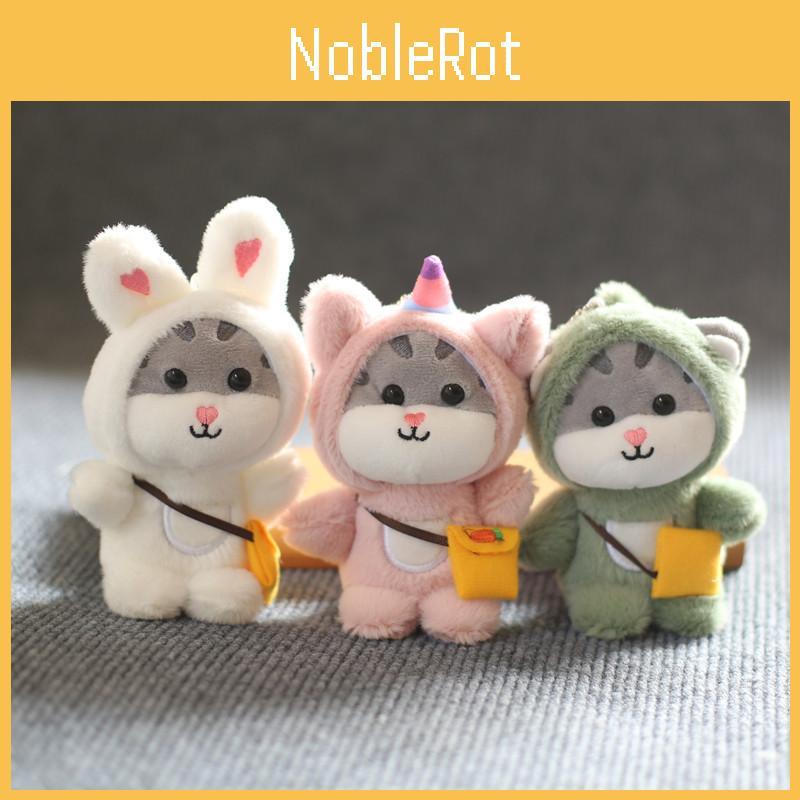 Cute Cat Plush Keychain Charming And Soft Pp Cotton Stuffed Toy For Bags And Keys In Various Colors