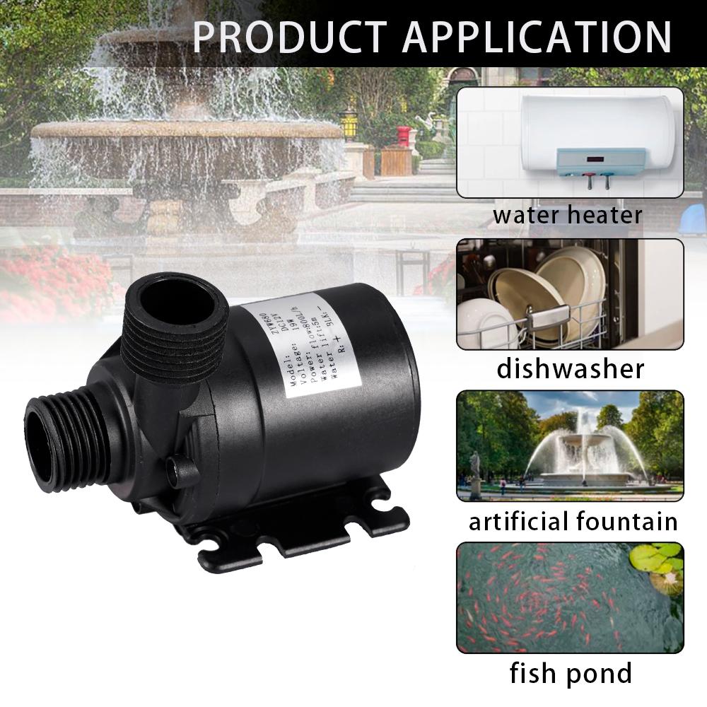Pompa per acqua solare senza spazzole da 50 W, 800 l/h, motore per pompa sommergibile ultra silenzioso, decorazione per fontana da giardino con laghetto per pesci