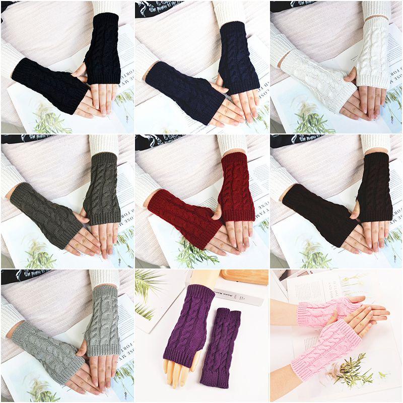 Comfortable Knitted Soft Mittens Fingerless Long Gloves For Men And Women