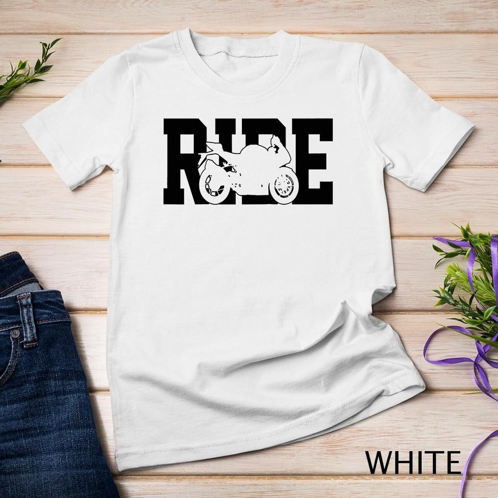 

Motorcycle Racing RIDE Super Bike Motor Biker Racer Gift Unisex T-shirt XL