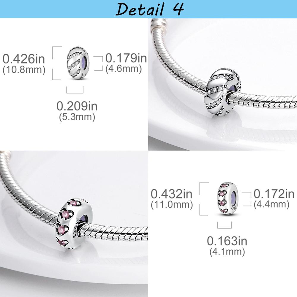 Silicone Spacer Beads Copper & Gold Color Silicone Spacer Stopper Charm Fit Original Mula Bracelet Diy Jewelry