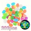 100pcs Glow In The Dark Pebbles, Resin Luminous Stones For Landscape, Garden Paths, Potted Plants, Parks, Aquarium Decor,