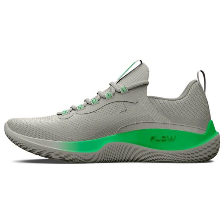Under Armour Flow Dynamic Men White Clay Green Screen 3026106-300 44.5