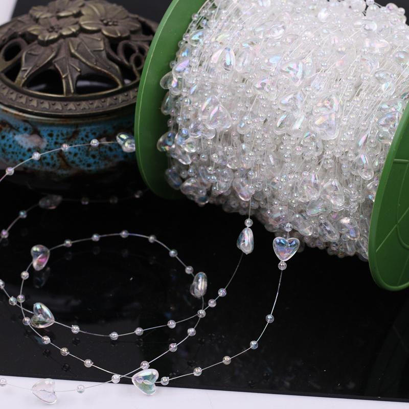 Faux Pearl Fringe Chain Artificial Pearls String DIY Handmade Jewelry Accessories Bridal Hair Accessories Bouquet Decor
