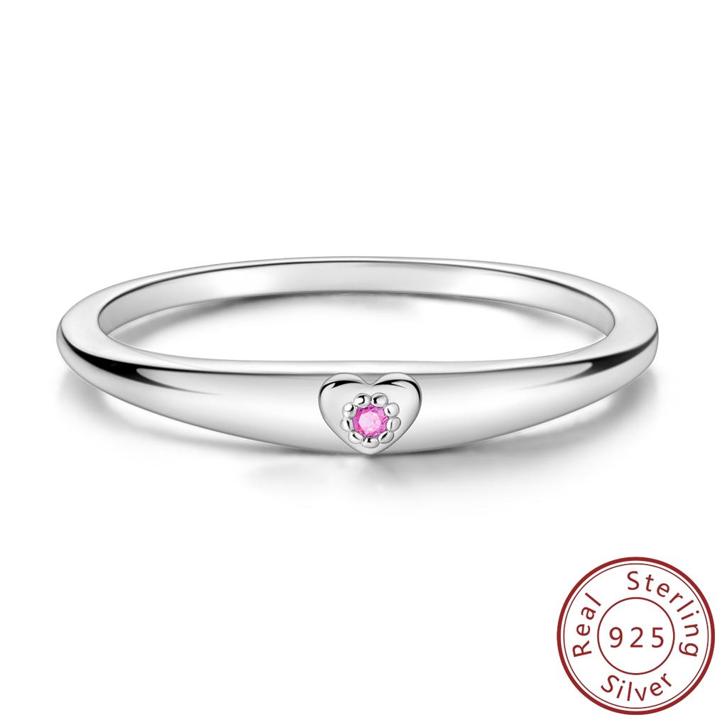 copper Rings Ideal For Woman Simple Design Sparkle Zircon Wedding Anniversary Gift Fine Jewellery High Quality