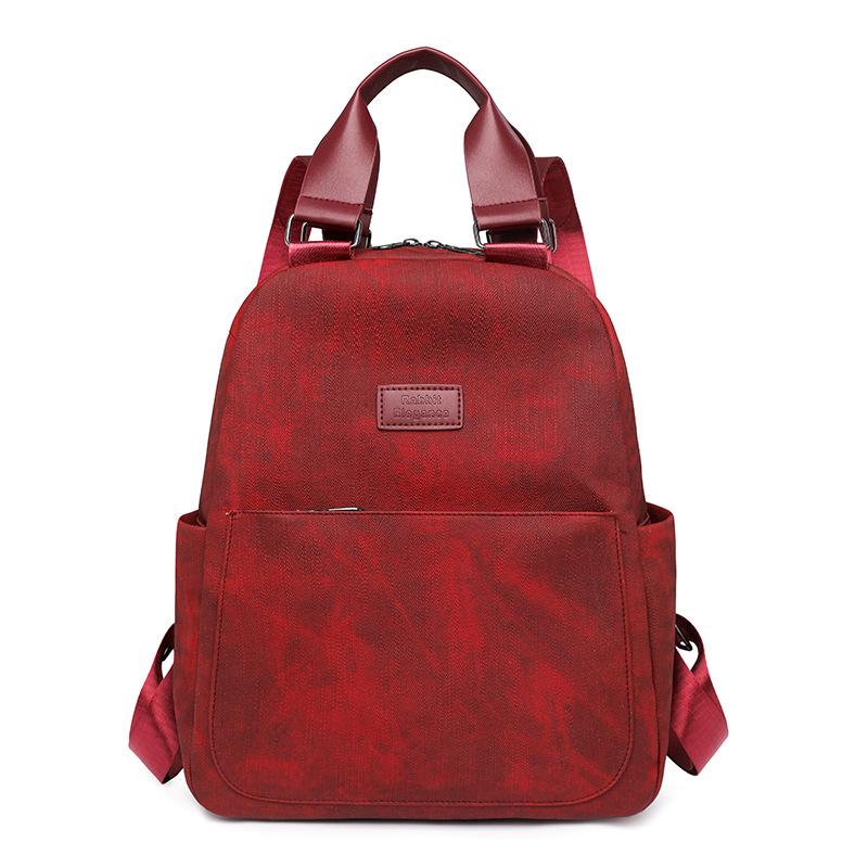 Schoolbag Backpack 1011 Autumn New Fashion Women's Soft Leather Backpack Leisure Commuter Simple Travel School Bag