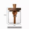 Glass Sealed Coffee Bean Storage Jar with Spoon – Small Container for Coffee Powder & Tea