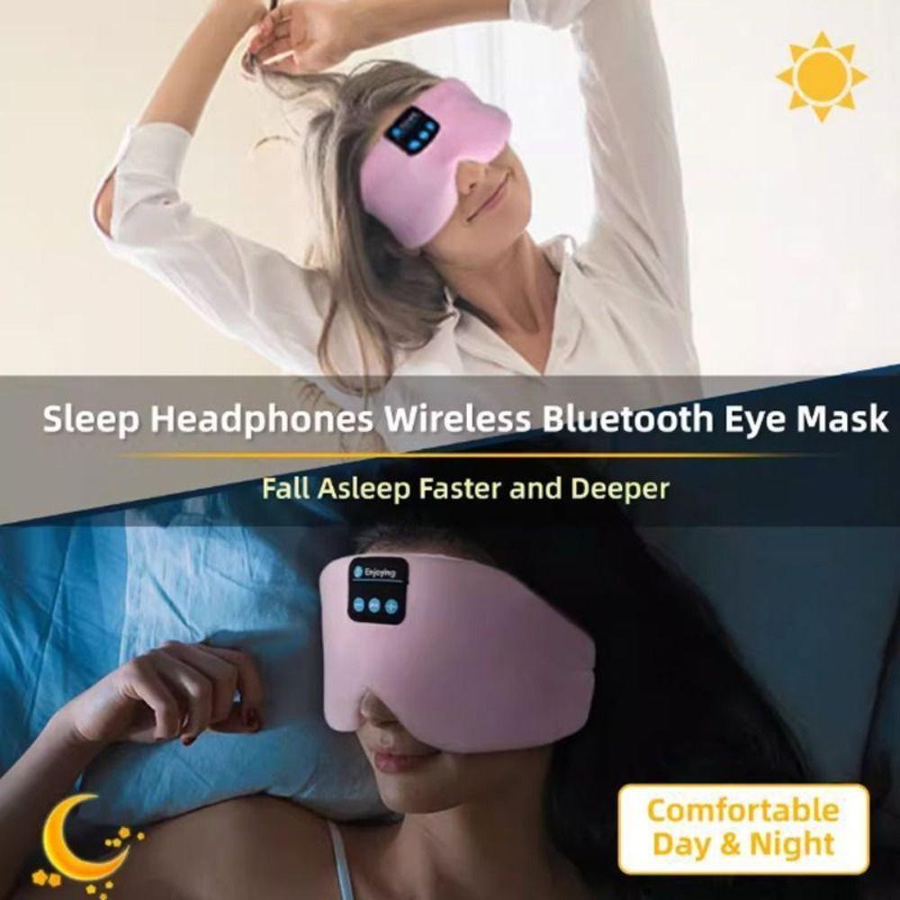 Adjustable Sleep Eye Mask Soft Wireless Headphones Wireless Sleep Mask Side Sleeper