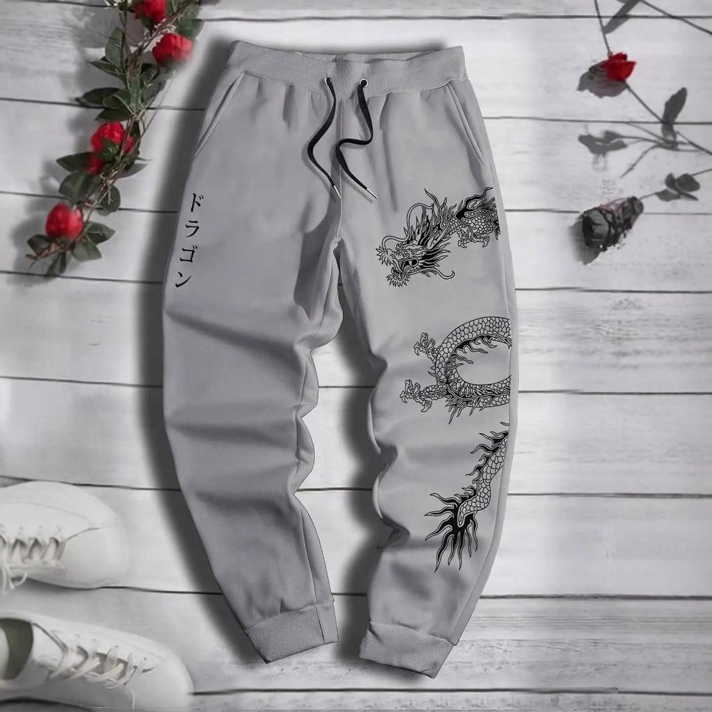 Sports Pants for Men Trendy Versatile Men's Pants Loose Trousers Spring and Autumn Casual Retro Pants Sweatpants