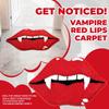 Imitation Kaschmir Teppich Interessante Rote Lippen und Zähne Form Fußmatte Zuhause Schmutzabweisend