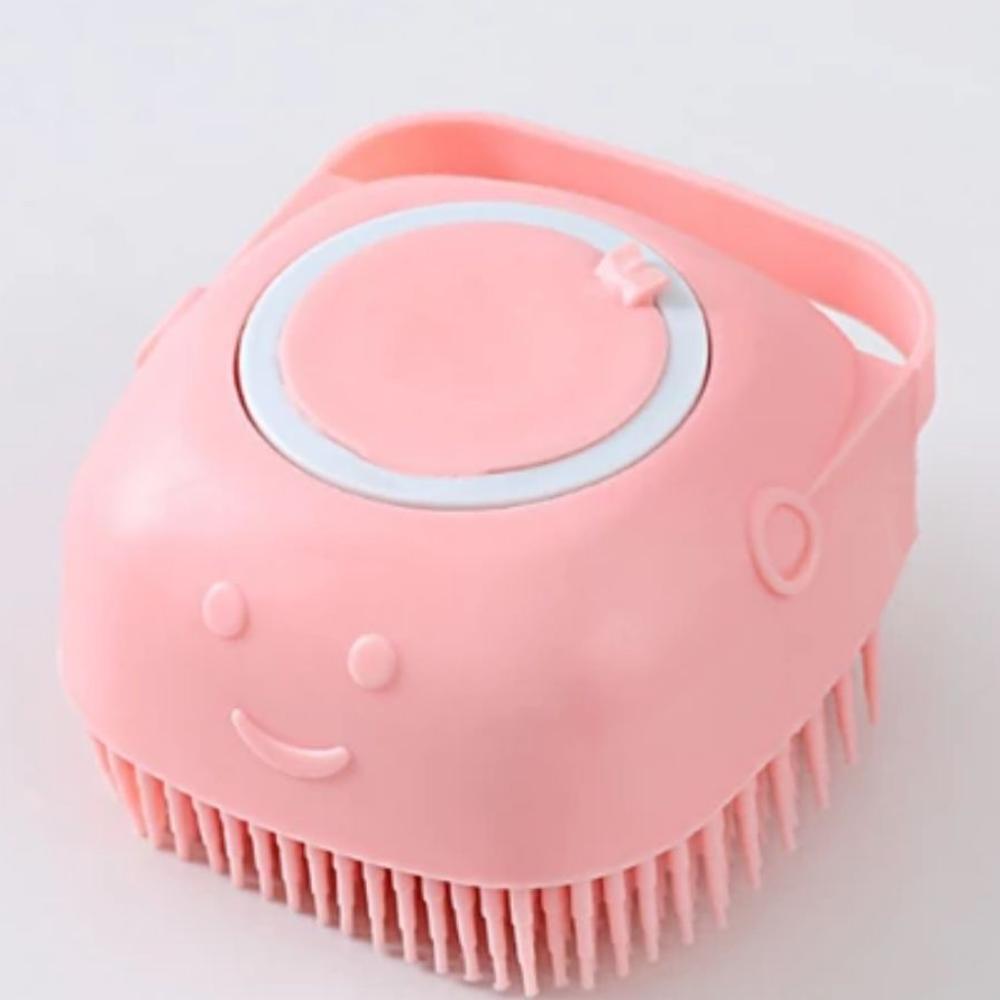 Silicone Massage Comb 2-In-1 Shampoo Brush New Pet Bath Brush Cleans Hair And Dirt
