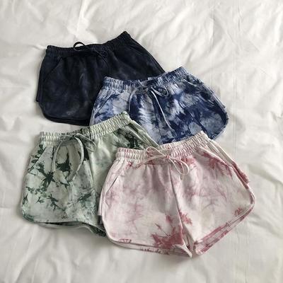 2025 Summer Tie-Dyed Wide-Leg Women's Casual Shorts