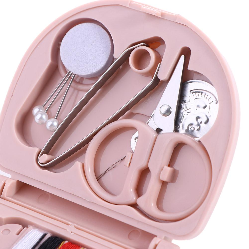 Cute Durable Buttons Scissor Pin For Travel Handwork Tool Sewing Kit Needle Threads Box Sewing Box